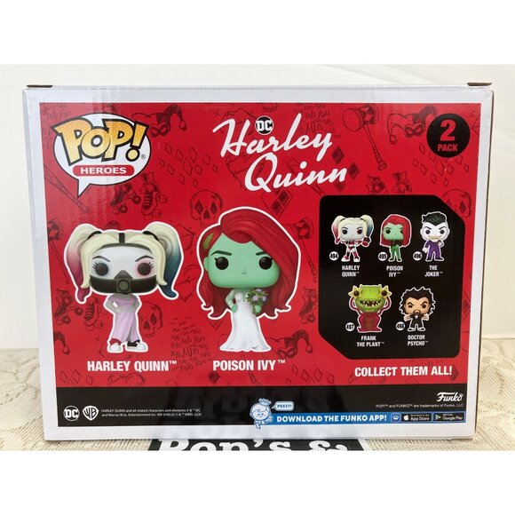 Funko Pop! Harley Quinn: Harley Quinn & Poison Ivy 2 pack Limited Edition New - Picture 3 of 12